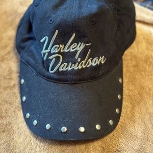 Harley Davidson ball cap.